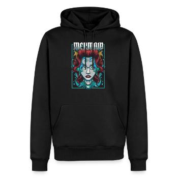 Meerjungfrauen - Männer Premium Bio Hoodie - Schwarz - Vorne - Nico (187cm)