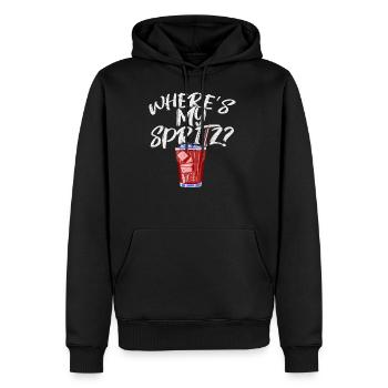 Cocktails - Sweat à capuche Premium bio Homme - noir - Devant - Nico (187cm)