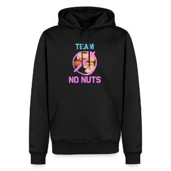 Team No Nuts - Männer Premium Bio Hoodie - Schwarz - Vorne - Nico (187cm)
