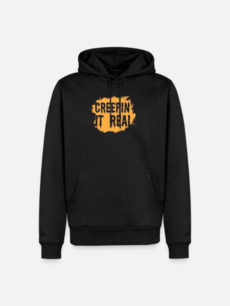 Creepin it real - conception d'Halloween - Sweat à capuche Premium bio Homme - noir