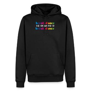 BREAKDANCE ist Breakdance - Männer Premium Bio Hoodie - Schwarz - Vorne - Nico (187cm)