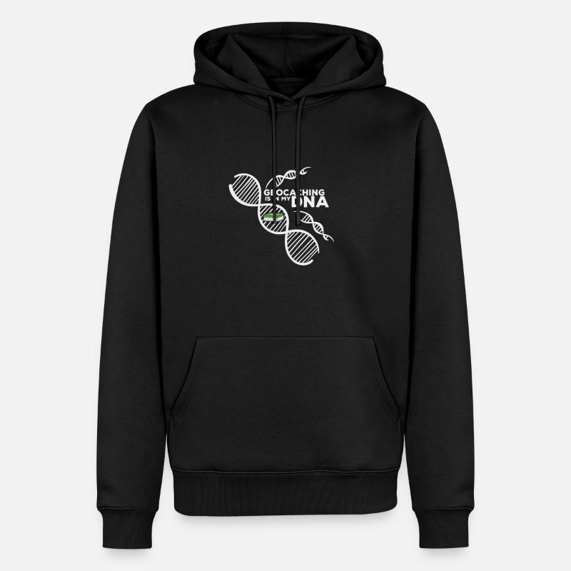Geocaching - Sweat à capuche Premium bio Homme - noir