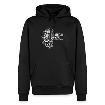 mechanical engineering - Men’s Premium Organic Hoodie - black - Front - Nico (187cm)