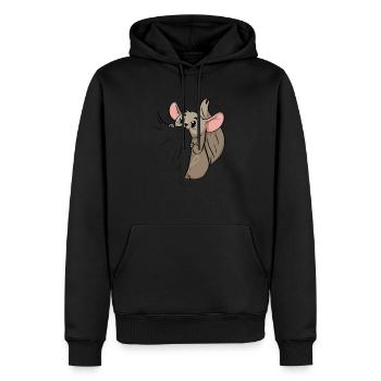 Cadeau mignon d'amant d'animal familier de hamster Chinchilla - Sweat à capuche Premium bio Homme - noir - Devant - Nico (187cm)