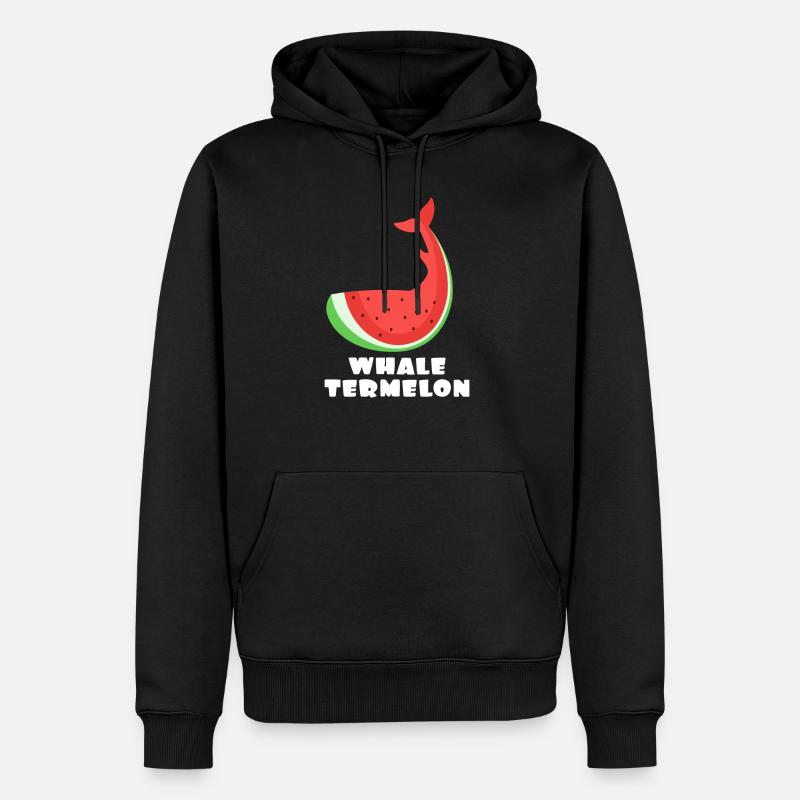 melon d'eau - Sweat à capuche Premium bio Homme - noir