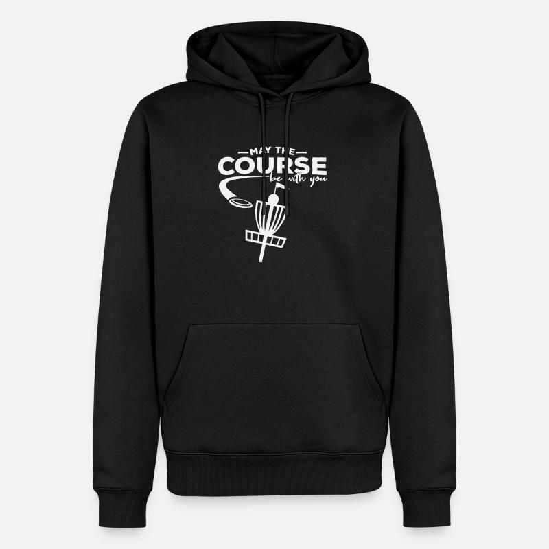 frisbee - Sweat à capuche Premium bio Homme - noir