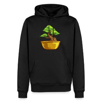 Bonsai Baum Pflanzen Japan Baumschnitt Geschenk - Männer Premium Bio Hoodie - Schwarz - Vorne - Nico (187cm)