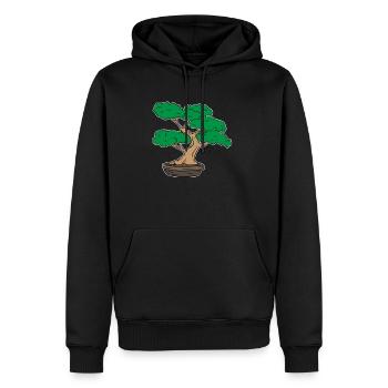Bonsai Baum Pflanzen Japan Baumschnitt Geschenk - Männer Premium Bio Hoodie - Schwarz - Vorne - Nico (187cm)