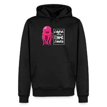 Qualle Quallen Süße Meduse Liebhaber Meer Geschenk - Männer Premium Bio Hoodie - Schwarz - Vorne - Nico (187cm)