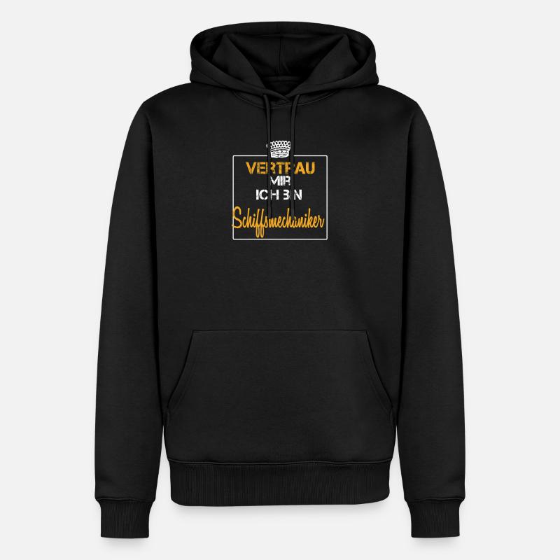 Schiffsmechaniker - Sweat à capuche Premium bio Homme - noir