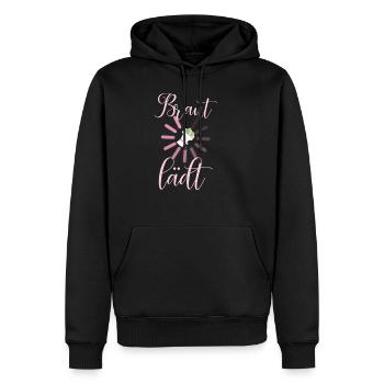 Braut lädt Hochzeit Junggesellinnenabschied - Männer Premium Bio Hoodie - Schwarz - Vorne - Nico (187cm)