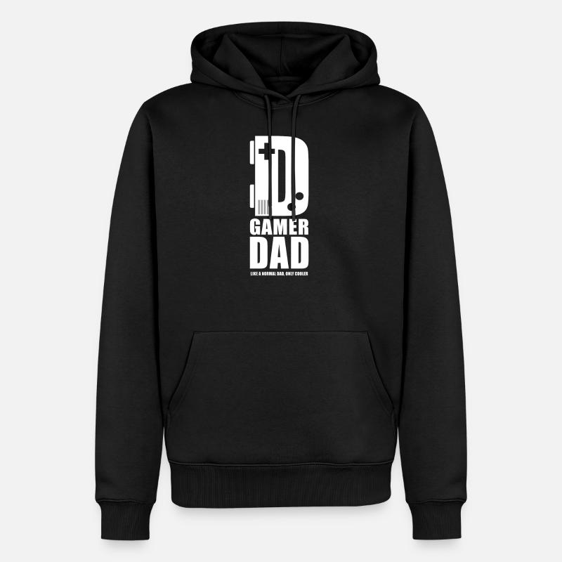 Gaming Daddy Gamer Dady - Sweat à capuche Premium bio Homme - noir