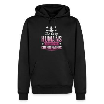 Cheerleader Cheerleading Fliegen - Männer Premium Bio Hoodie - Schwarz - Vorne - Nico (187cm)