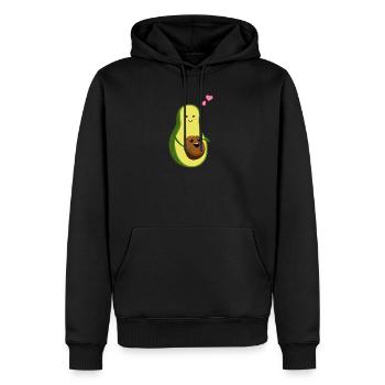 Avocat maman cadeau de douche de bébé enceinte - Sweat à capuche Premium bio Homme - noir - Devant - Nico (187cm)