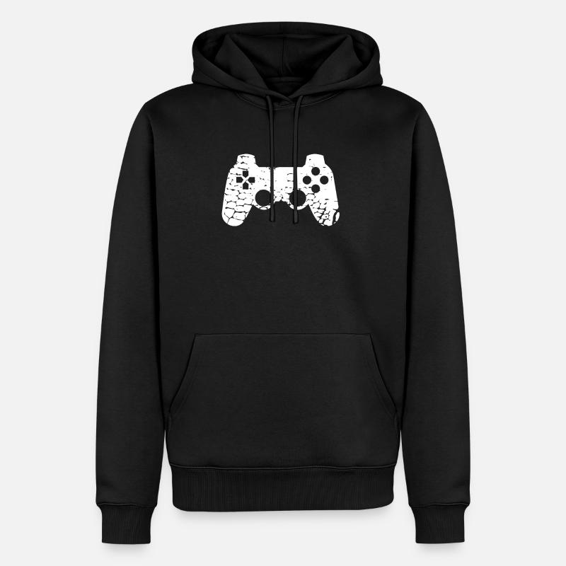 Controller - Männer Premium Bio Hoodie - Schwarz