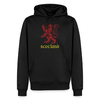 Schottischer zügelloser Löwe entwirft Schottlandprodukte - Männer Premium Bio Hoodie - Schwarz - Vorne - Nico (187cm)