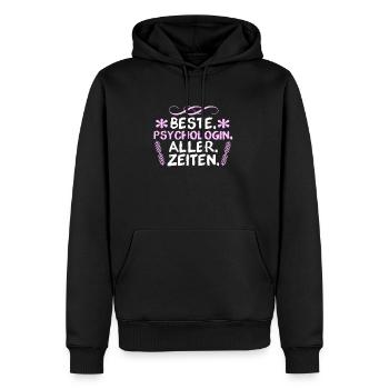 Beste Psychologin - Männer Premium Bio Hoodie - Schwarz - Vorne - Nico (187cm)