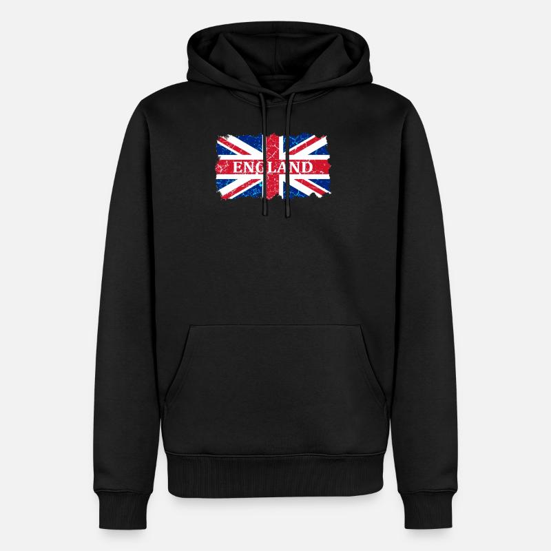 Union Jack - Men’s Premium Organic Hoodie - black