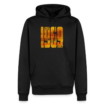 Geboren in 1969 - Männer Premium Bio Hoodie - Schwarz - Vorne - Nico (187cm)