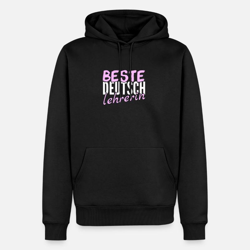 Meilleur Professeur allemand - Sweat à capuche Premium bio Homme - noir