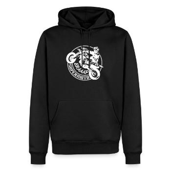 Sumo Shirt - Sweat à capuche Premium bio Homme - noir - Devant - Nico (187cm)
