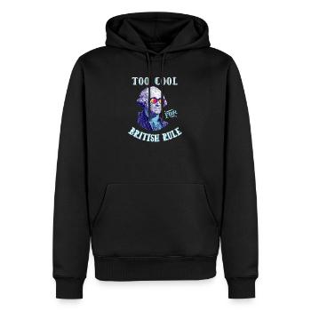 Trop cool pour la domination britannique - George - Sweat à capuche Premium bio Homme - noir - Devant - Nico (187cm)