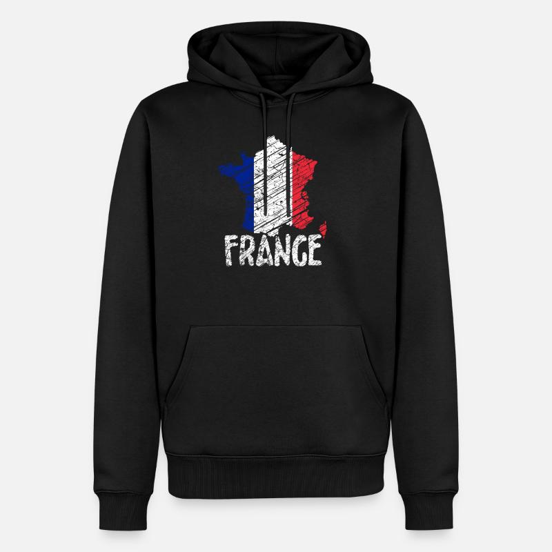 Frankreich Paris - Männer Premium Bio Hoodie - Schwarz