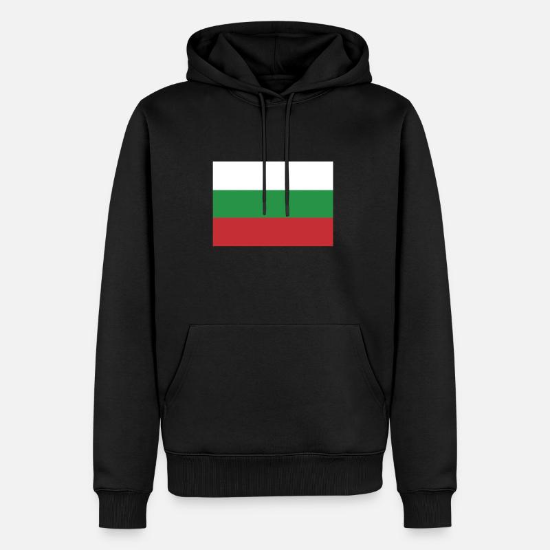 Drapeau bulgare, drapeau bulgare, flag Bulgaria - Sweat à capuche Premium bio Homme - noir