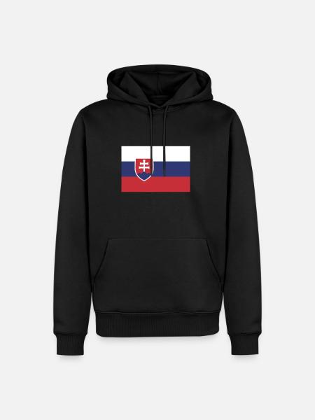 Flag Slovakia Flag Slovakia - Men’s Premium Organic Hoodie - black
