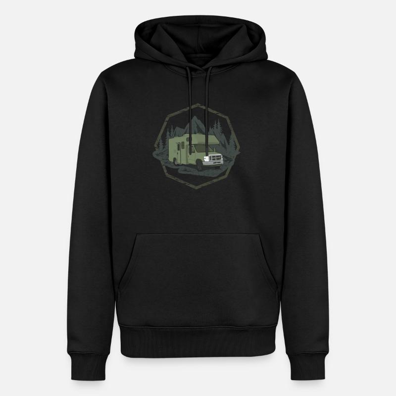 Wohnmobil - Männer Premium Bio Hoodie - Schwarz