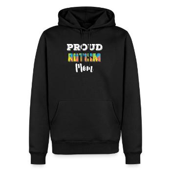 Autisme - Autisme - Maman - Chemise - Sweat à capuche Premium bio Homme - noir - Devant - Nico (187cm)