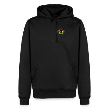 Reggae, Roots & Ska Print - Trojanische Helmkleidung - Männer Premium Bio Hoodie - Schwarz - Vorne - Nico (187cm)