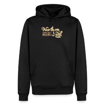 Impression de Northern Soul / Keep The Faith - Sweat à capuche Premium bio Homme - noir - Devant - Nico (187cm)