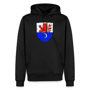 Remscheid Wappen dessin d'armoiries Deutschland - Sweat à capuche Premium bio Homme - noir - Devant - Nico (187cm)