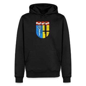 Moenchengladbac Wappen conception d'armoiries - Sweat à capuche Premium bio Homme - noir - Devant - Nico (187cm)