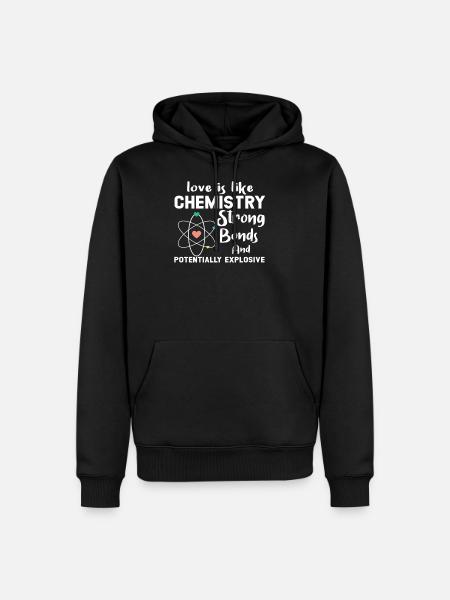 chimie - Sweat à capuche Premium bio Homme - noir