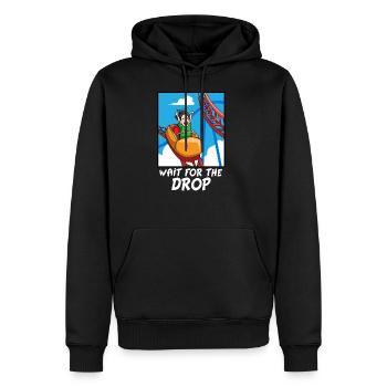 Cadeau de battage médiatique du parc d'attractions - Sweat à capuche Premium bio Homme - noir - Devant - Nico (187cm)