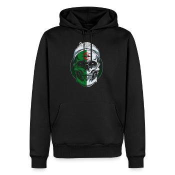 Algerien - Männer Premium Bio Hoodie - Schwarz - Vorne - Nico (187cm)