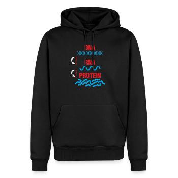 Molekular Biologe DNA RNA Protein Zellbiologie - Männer Premium Bio Hoodie - Schwarz - Vorne - Nico (187cm)