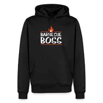 Barbecue Boss BBQ Grillen Grill - Men’s Premium Organic Hoodie - black - Front - Nico (187cm)