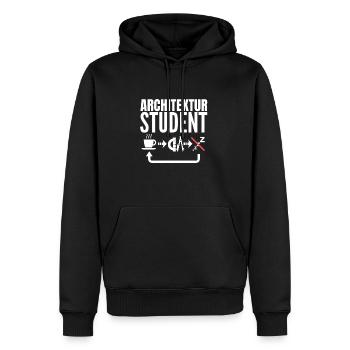 Architektur Student Geschenk - Männer Premium Bio Hoodie - Schwarz - Vorne - Nico (187cm)