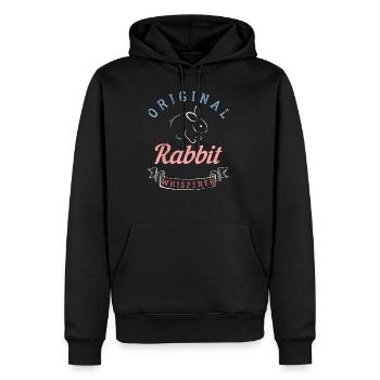 rabbit - Men’s Premium Organic Hoodie - black - Front - Nico (187cm)