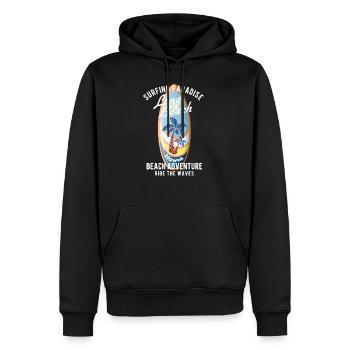 Surfen Surfer Surf Wassersport - Männer Premium Bio Hoodie - Schwarz - Vorne - Nico (187cm)