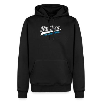 Jiu Jitsu It's How I Roll T-Shirt, BJJ Grappling - Sweat à capuche Premium bio Homme - noir - Devant - Nico (187cm)