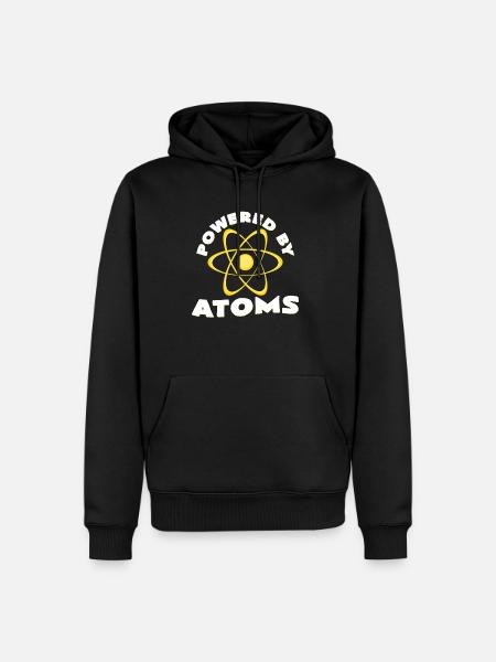 atoms - Men’s Premium Organic Hoodie - black