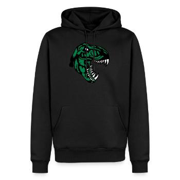 Tyrannosaurus t Rex Dinosaurier Rex - Männer Premium Bio Hoodie - Schwarz - Vorne - Nico (187cm)