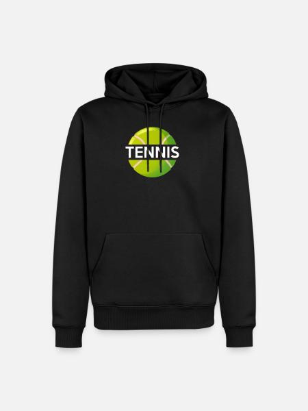 Tennis ball - Men’s Premium Organic Hoodie - black