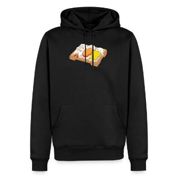 Dormant Sushi Nigiri japonais Foodie cadeau - Sweat à capuche Premium bio Homme - noir - Devant - Nico (187cm)