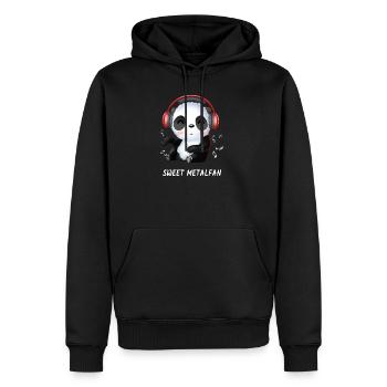 Panda Metal Fan Heavy Metal Metaller Geschenk - Männer Premium Bio Hoodie - Schwarz - Vorne - Nico (187cm)