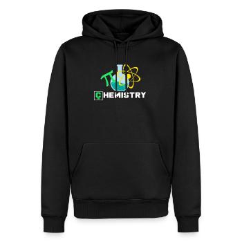 chimie - Sweat à capuche Premium bio Homme - noir - Devant - Nico (187cm)